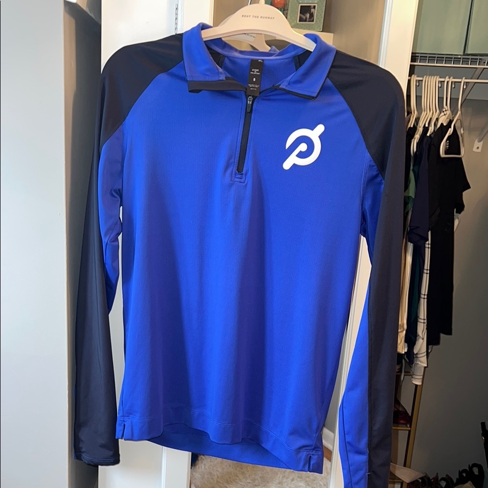 Rhone Peloton Blue Long Sleeve Pullover